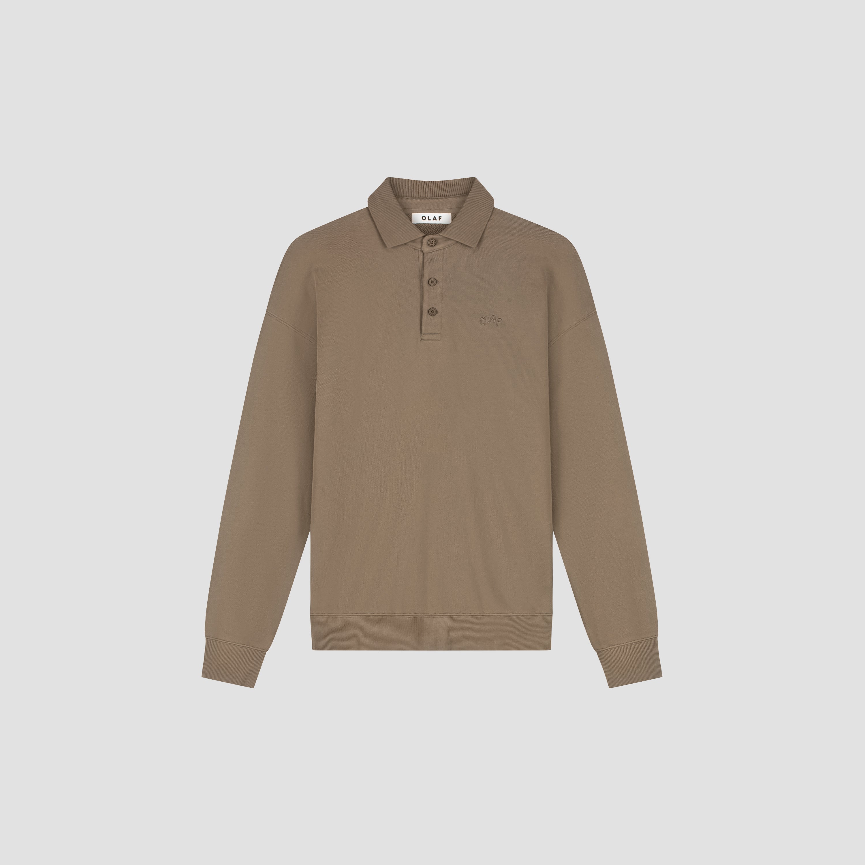 Signature Oversized Polo - Chocolate Chip