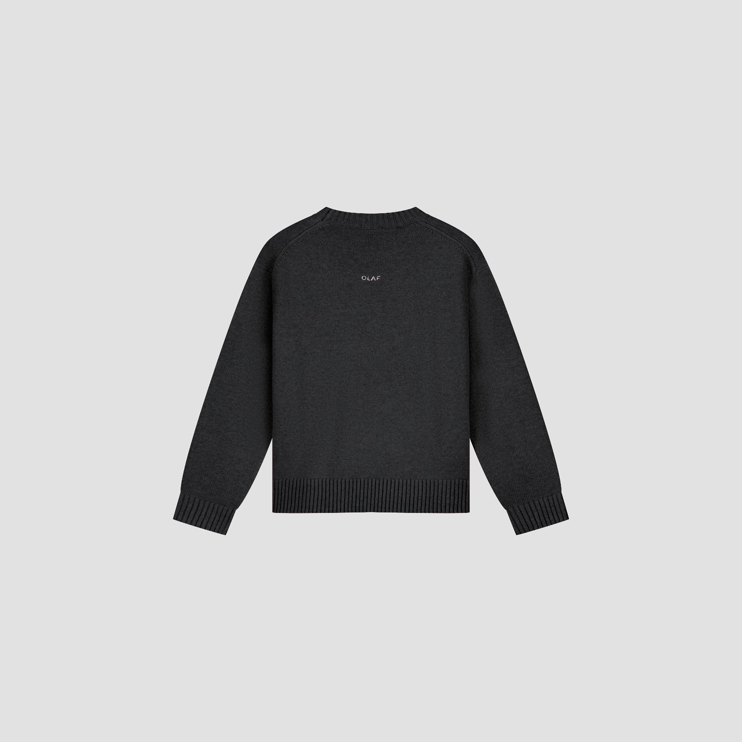 Essential Knitted Crewneck - Black
