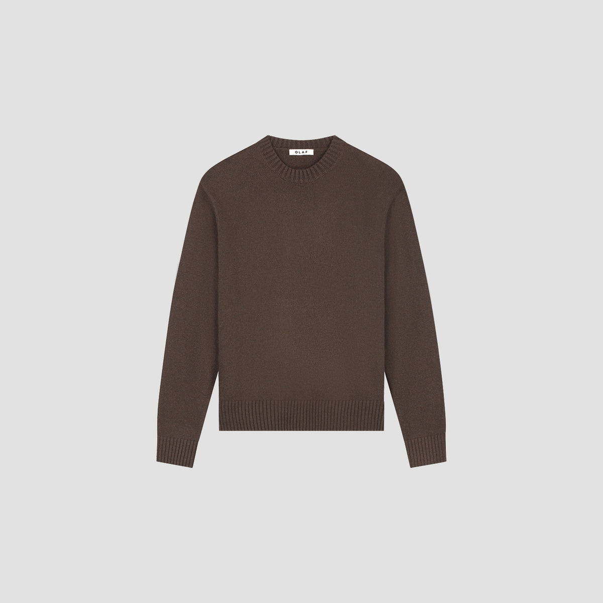 Essential Knitted Crewneck - Chocolate Plum