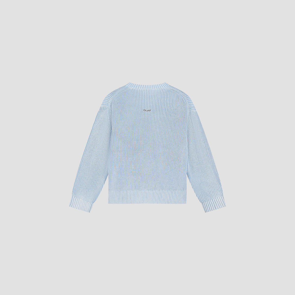 Washed Knitted Essential Crew Neck - Windsurfer