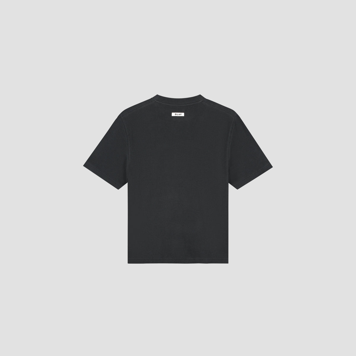 RIBBED TEE | CHARCOAL