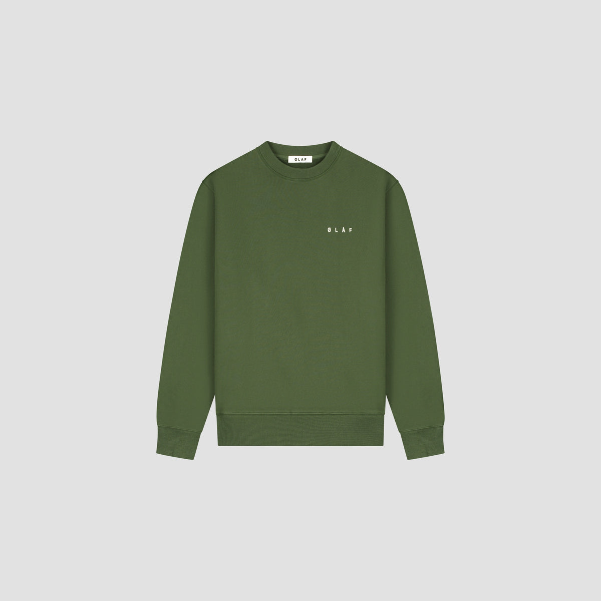 DOILY FACE CREWNECK | KOMBU GREEN