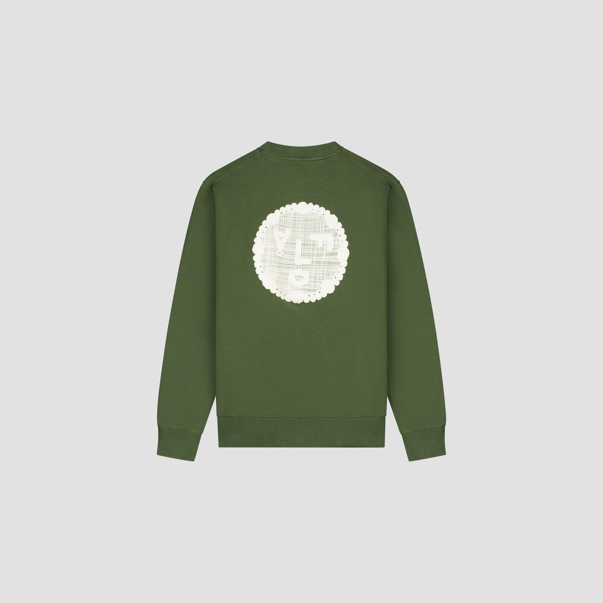 DOILY FACE CREWNECK | KOMBU GREEN