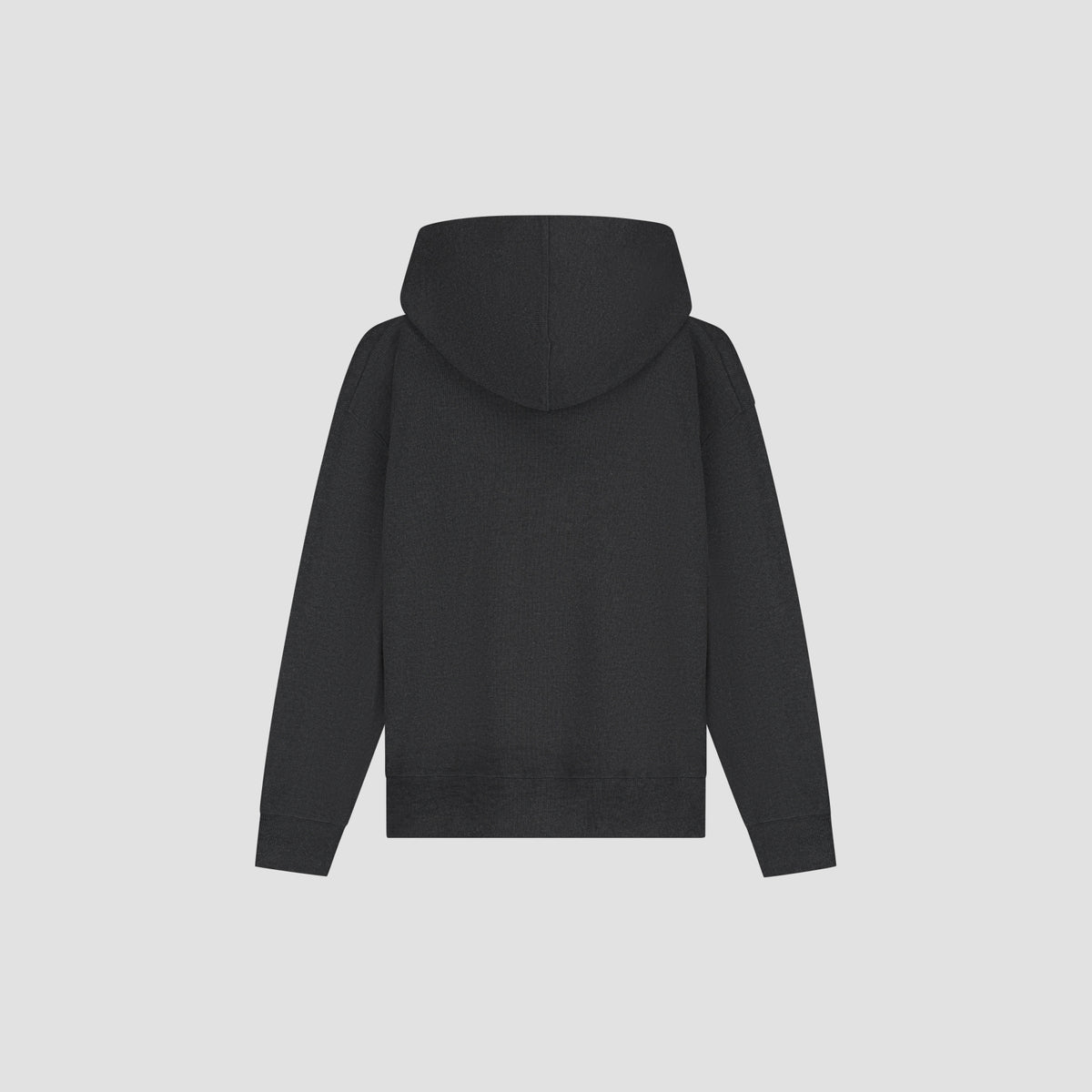 RIBBED ZIP HOODIE | CHARCOAL