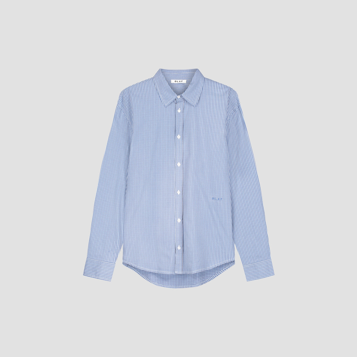 RELAXED CHECKED SHIRT | BLUE CHECK