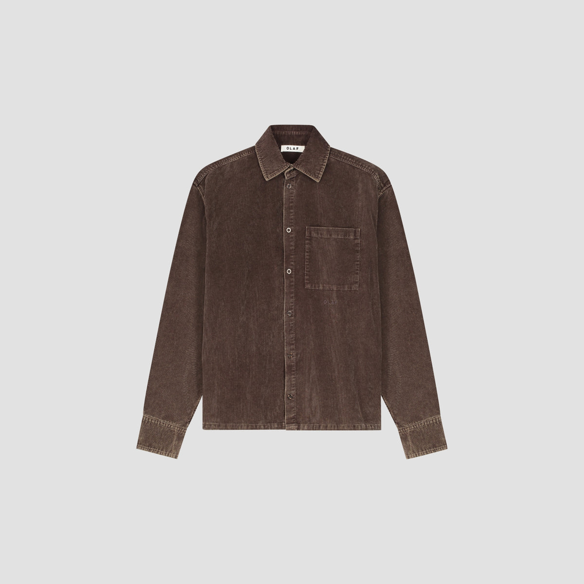 WASHED CORDUROY BOXY SHIRT | BRACKEN