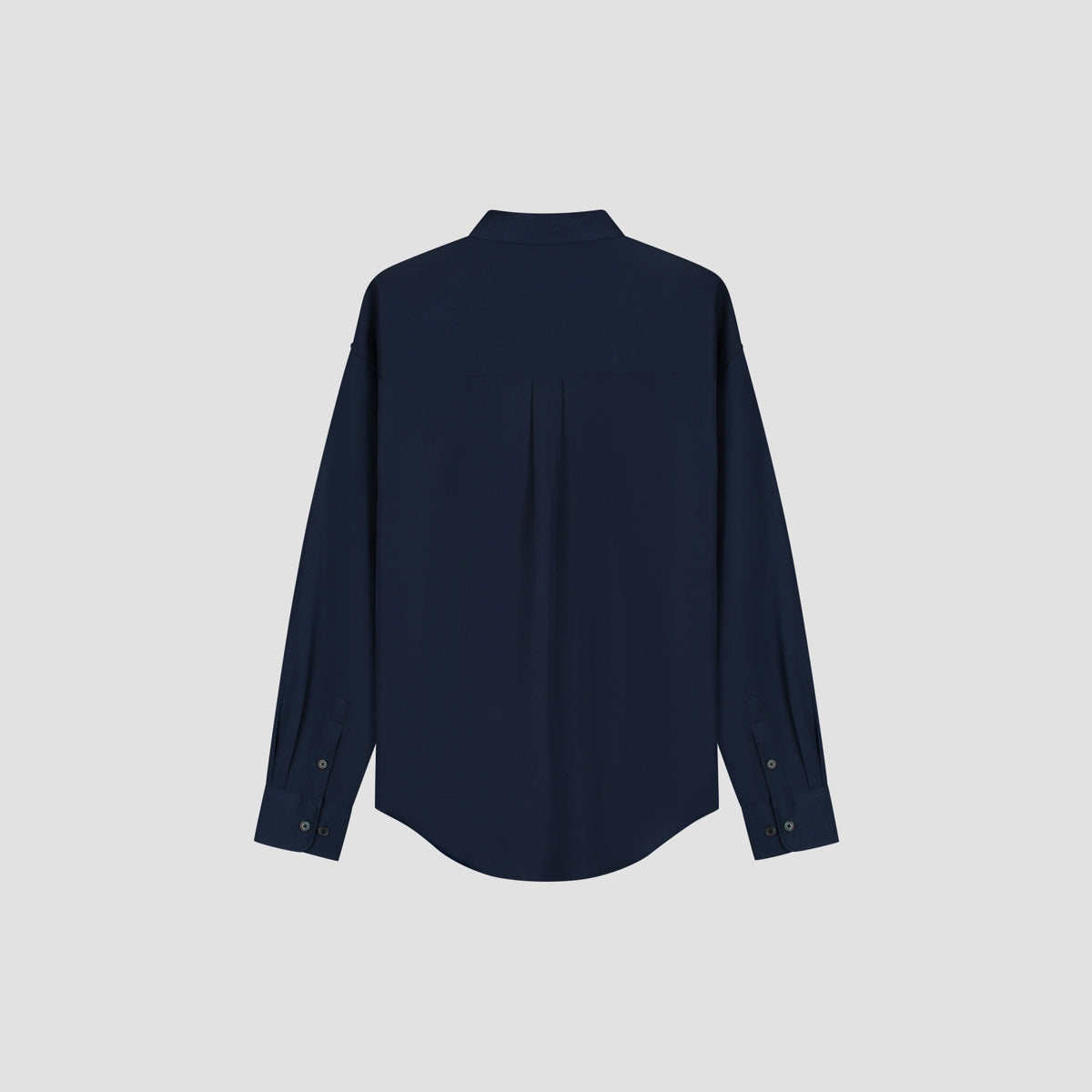 OVERSIZED WOOL BLEND SHIRT | NAVY