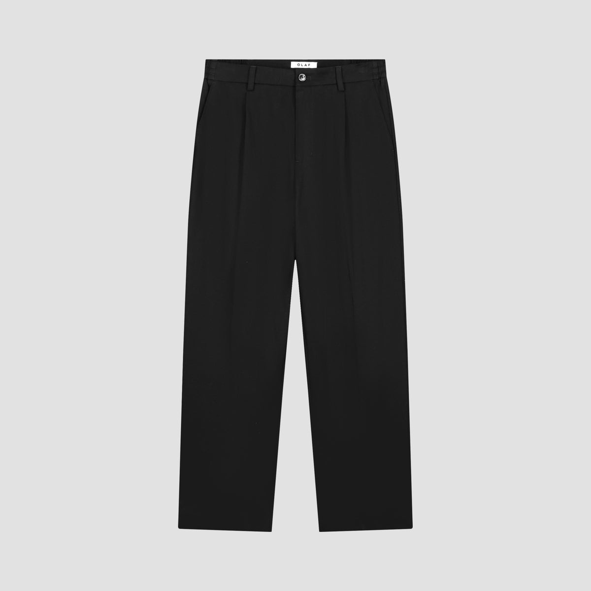 REGULAR PLEATED PANT | BLACK
