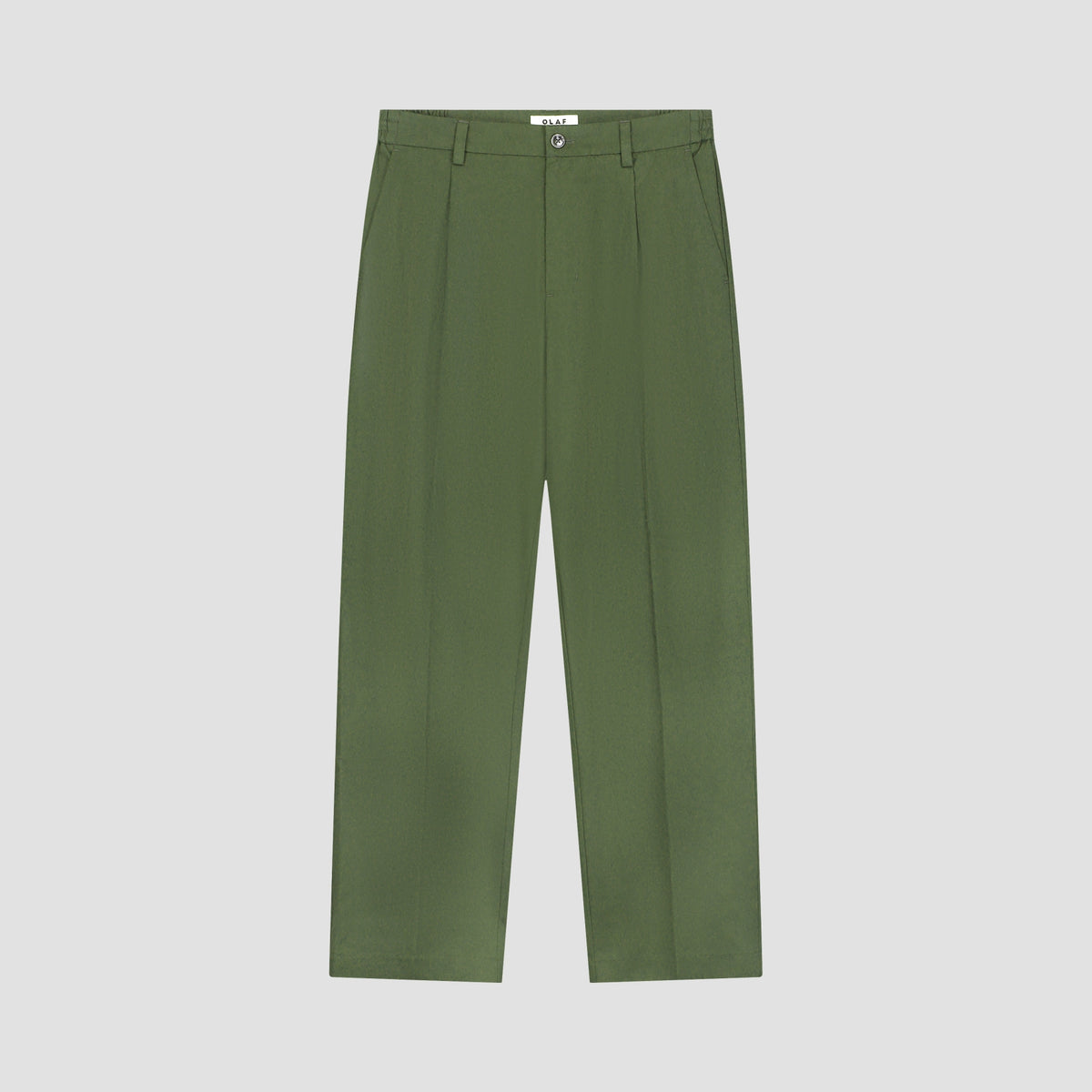 REGULAR PLEATED PANT | KOMBU GREEN