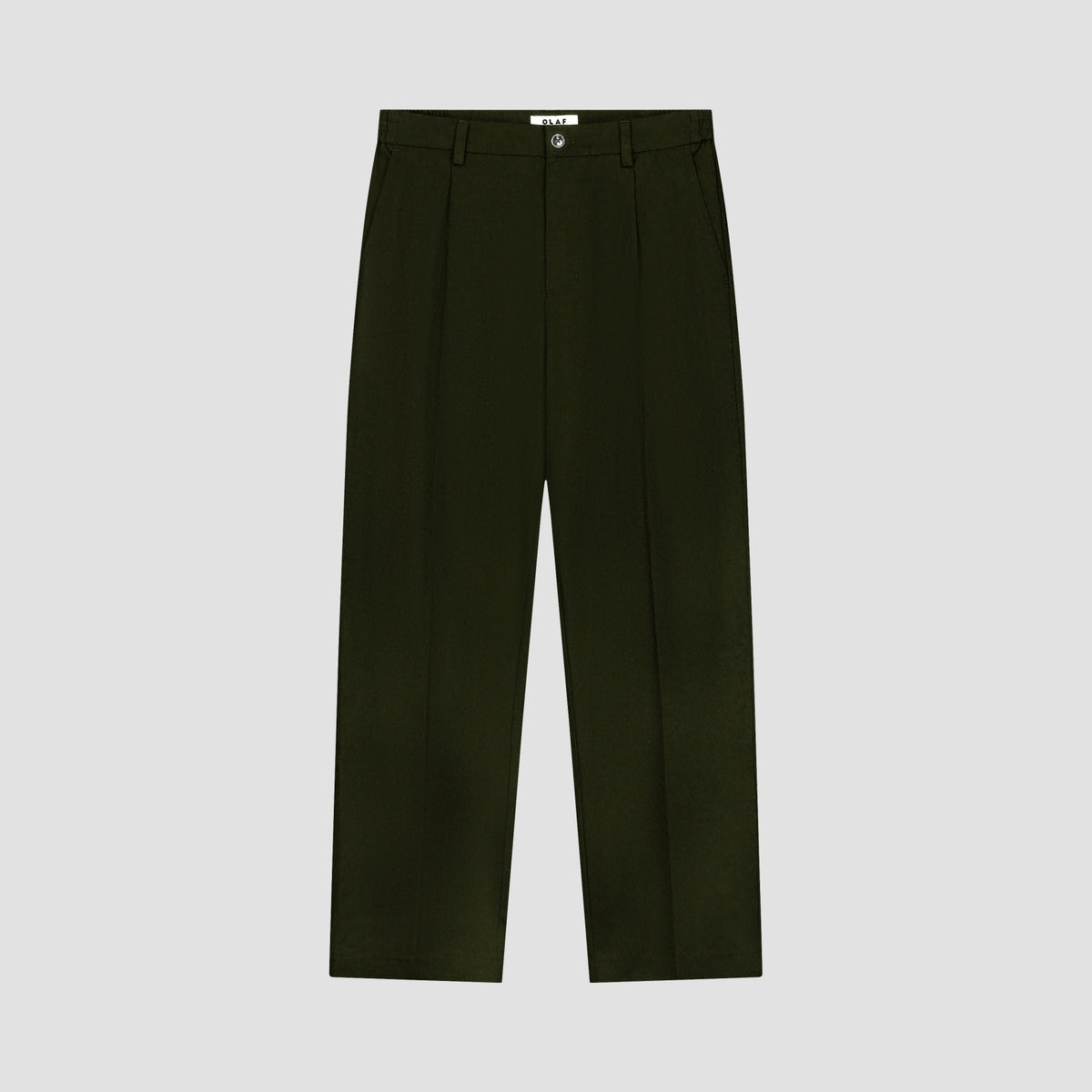 REGULAR PLEATED PANT | KOMBU GREEN