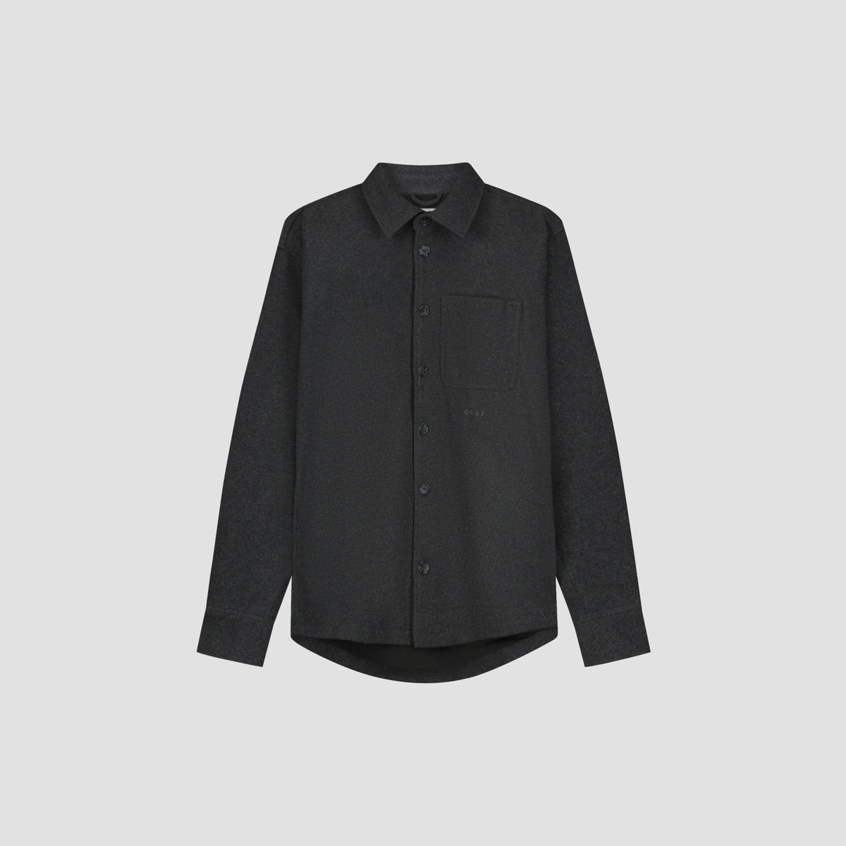 DOUBLE FACE BOXY SHIRT | CHARCOAL