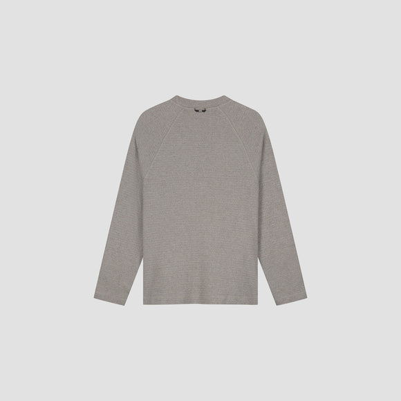 10 Year Textured Crewneck - Greige