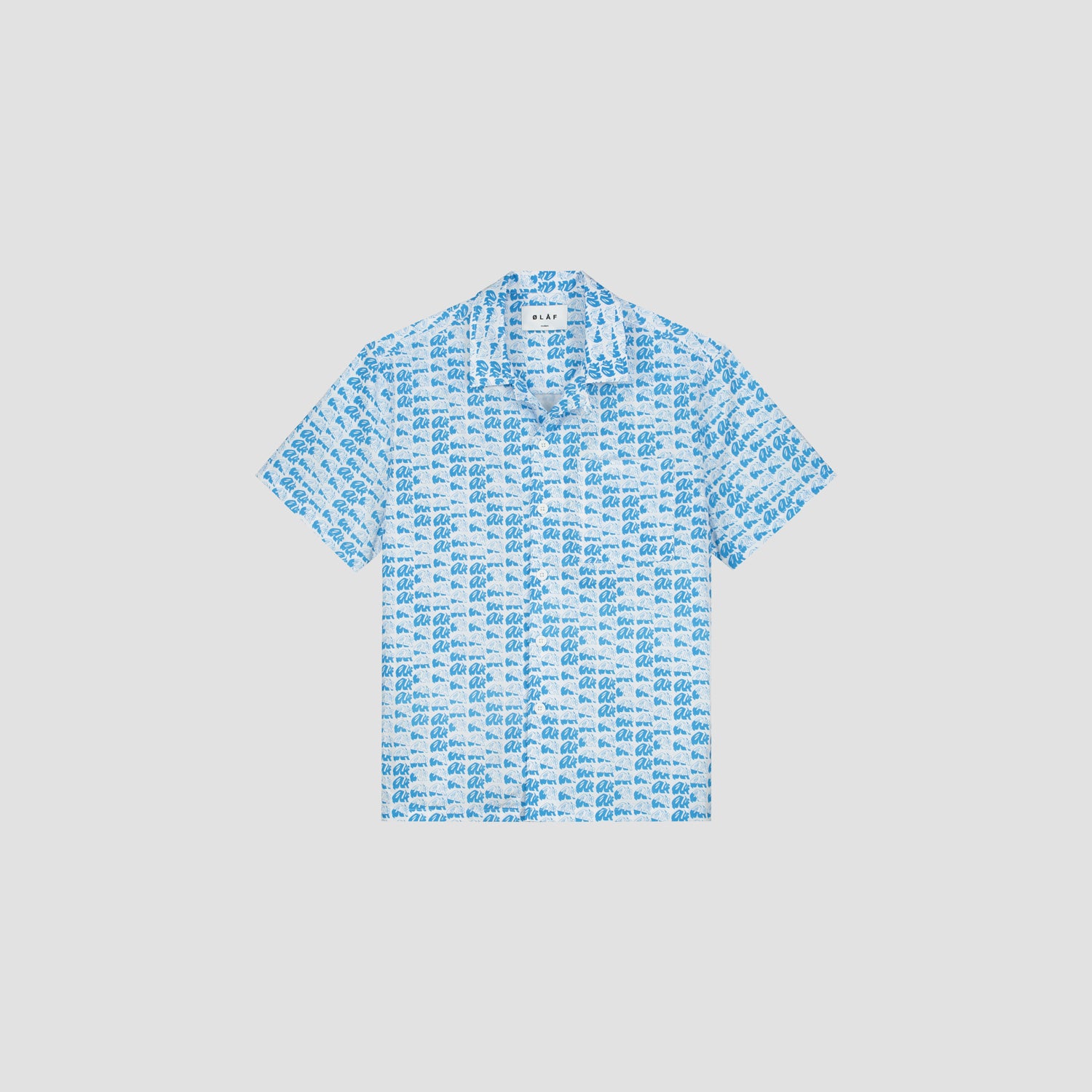 AOP Blur SS Shirt - Azure Blue