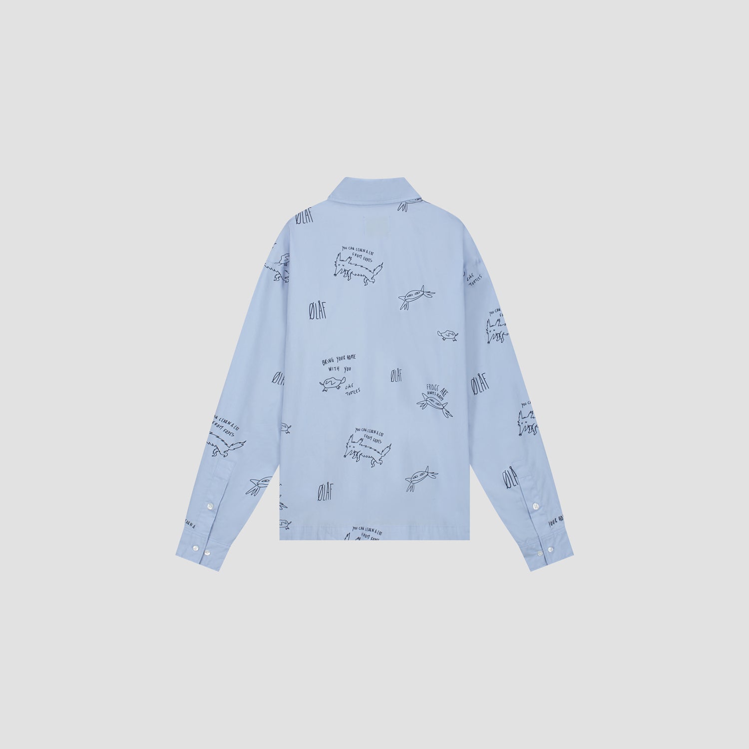 Camp AOP Shirt - Light Blue
