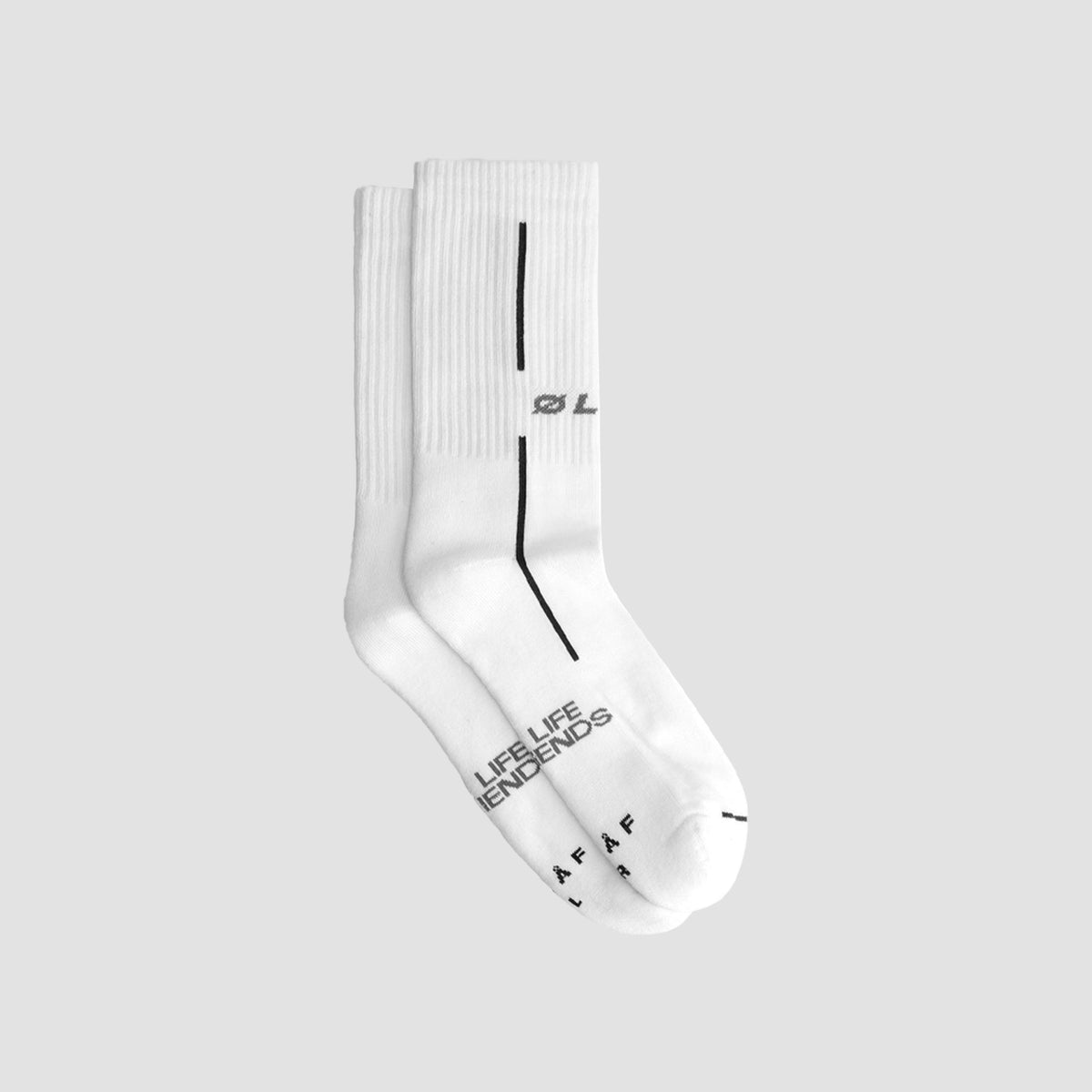 OLAF SPORTY SOCKS | WHITE / BLACK