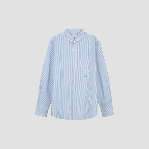 Oxford Stripe Shirt - Off White / Navy