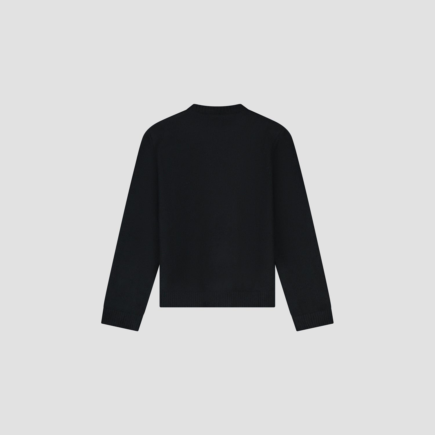 Stencil Knitted Crewneck - Black