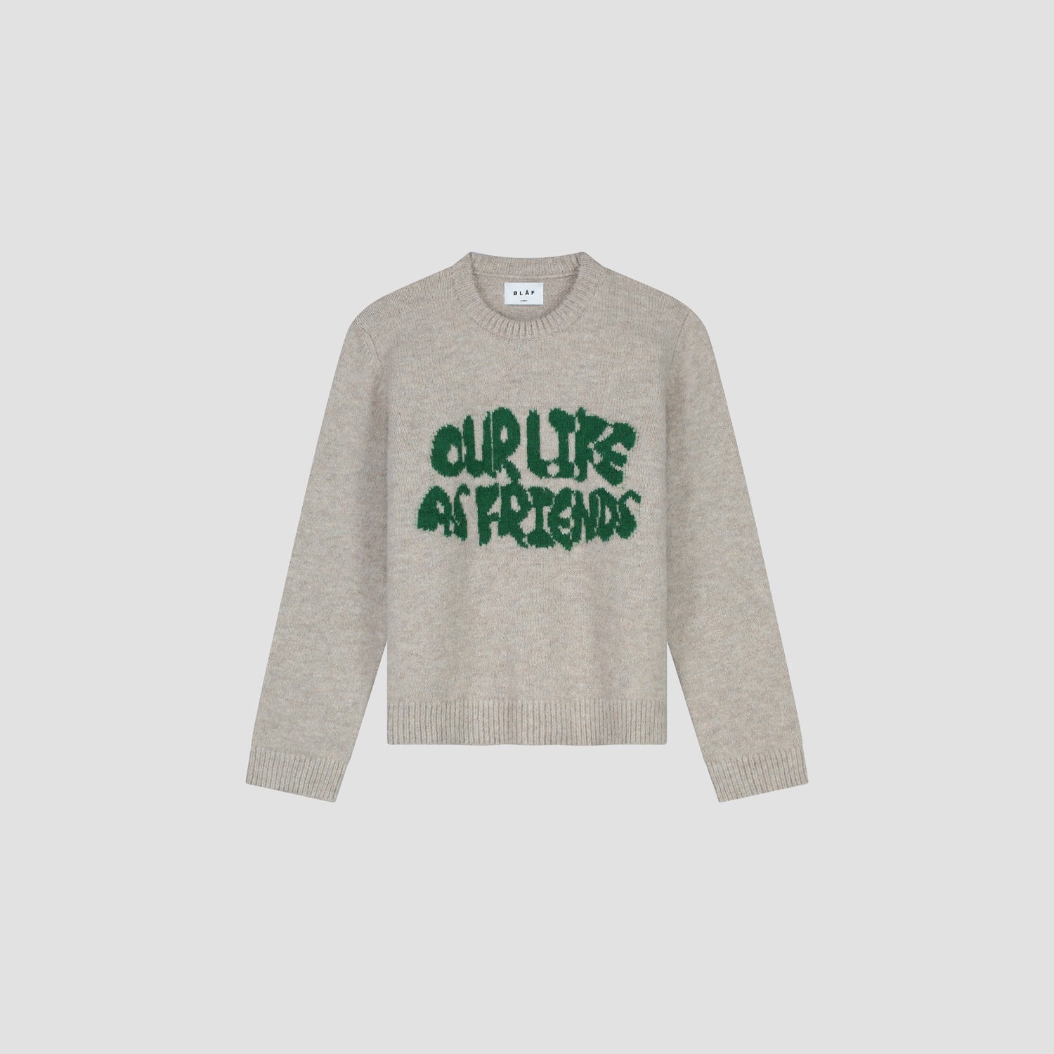 Stencil Knitted Crewneck - Off White