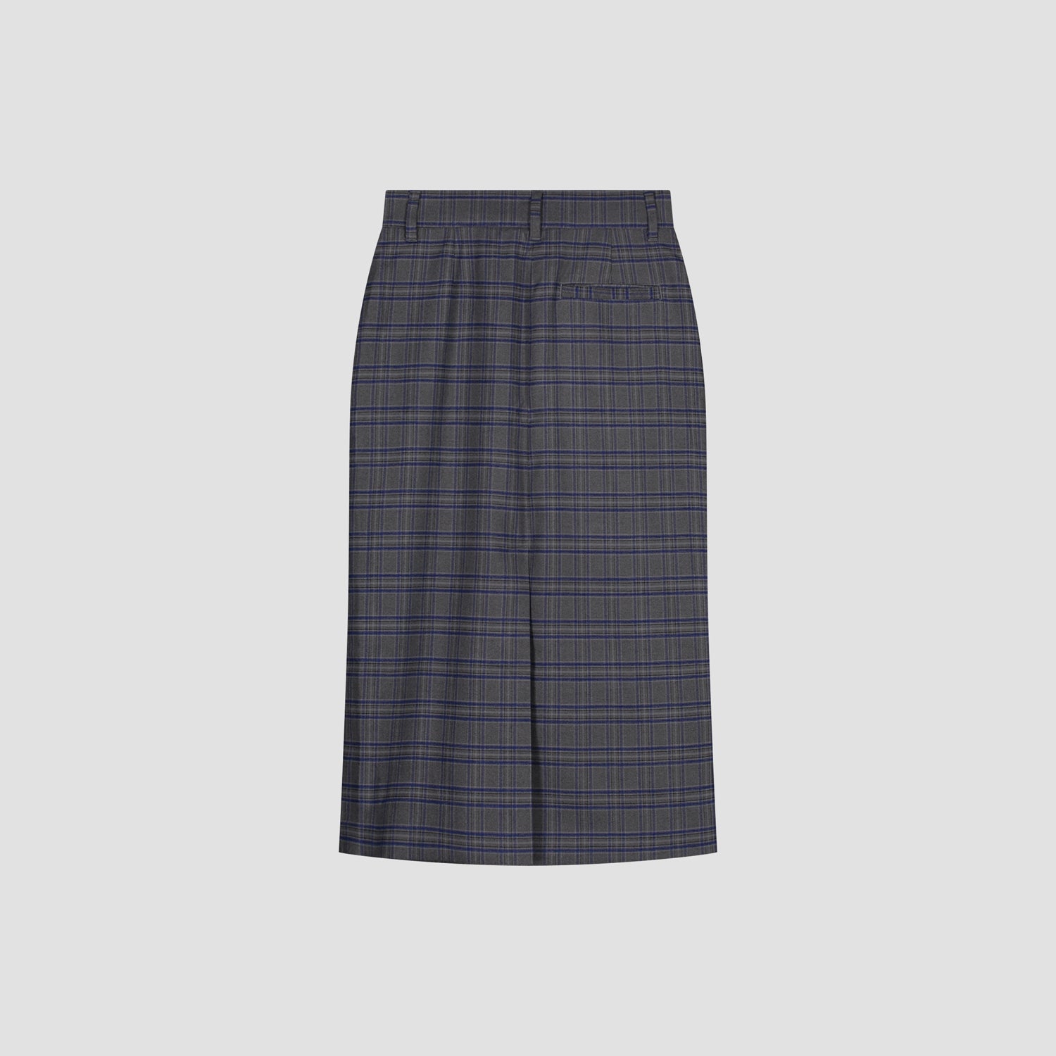 WMN Suit Long Skirt - Grey Check