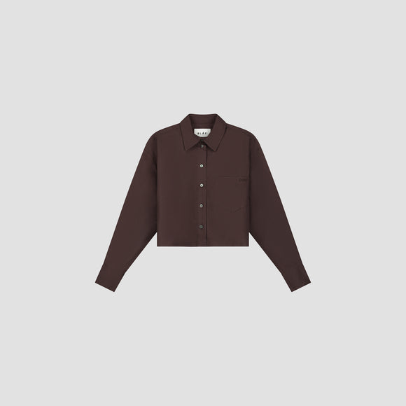 WMN Crop Shirt - Chocolate