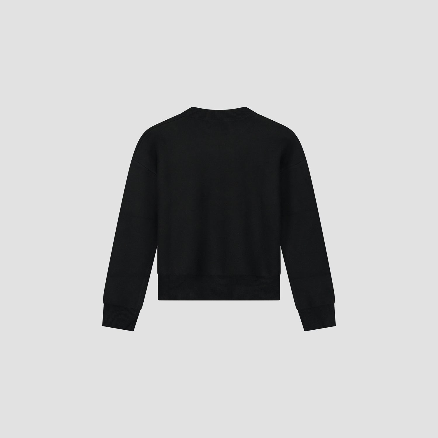 WMN Knit Varsity Crewneck - Black