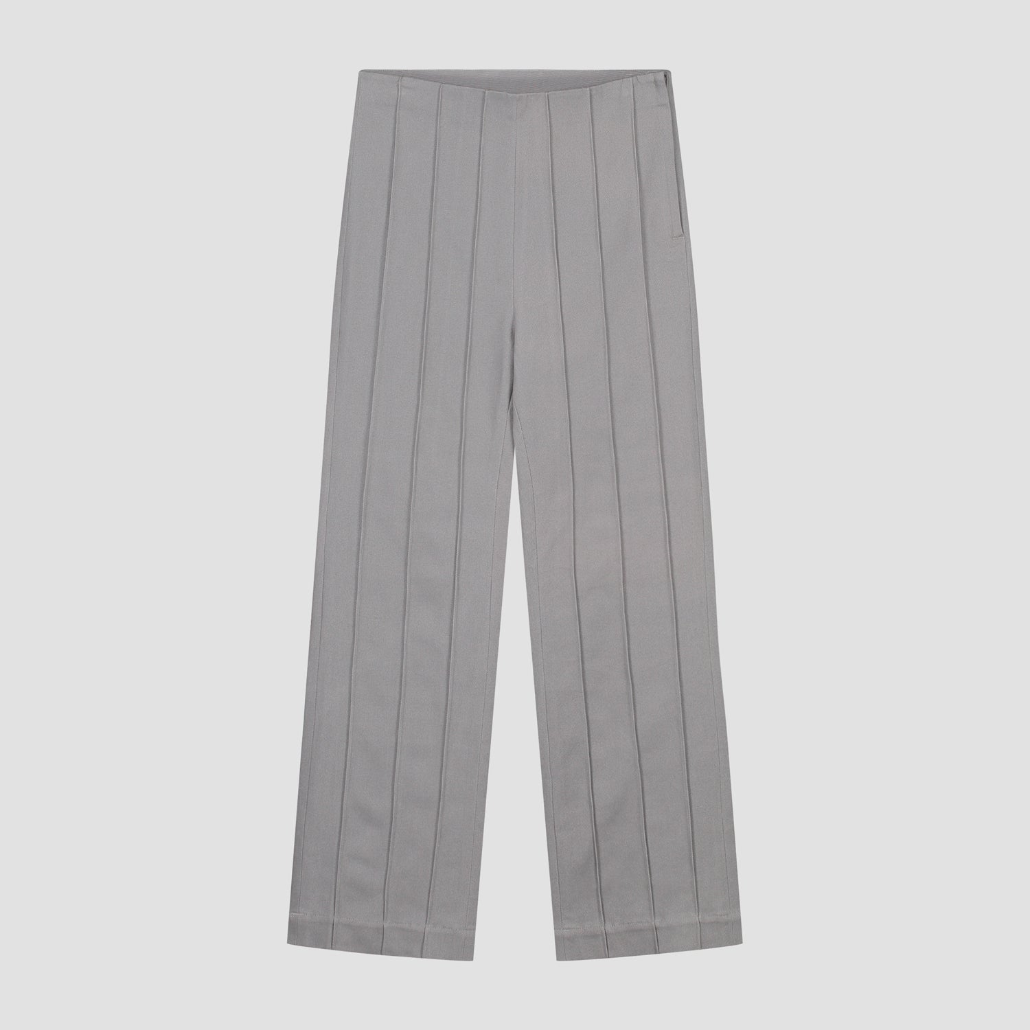 WMN Cotton Pintuck Trouser - Grey