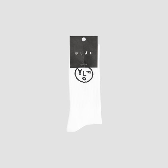 Face Socks - White