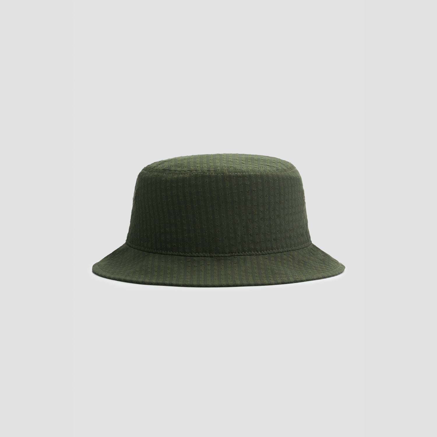 Seersucker Bucket Hat - Forest Green