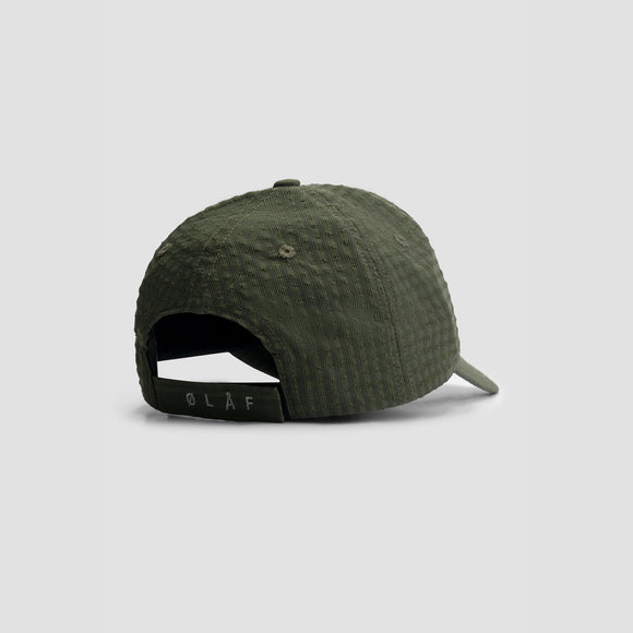 Seersucker Cap - Forest Green