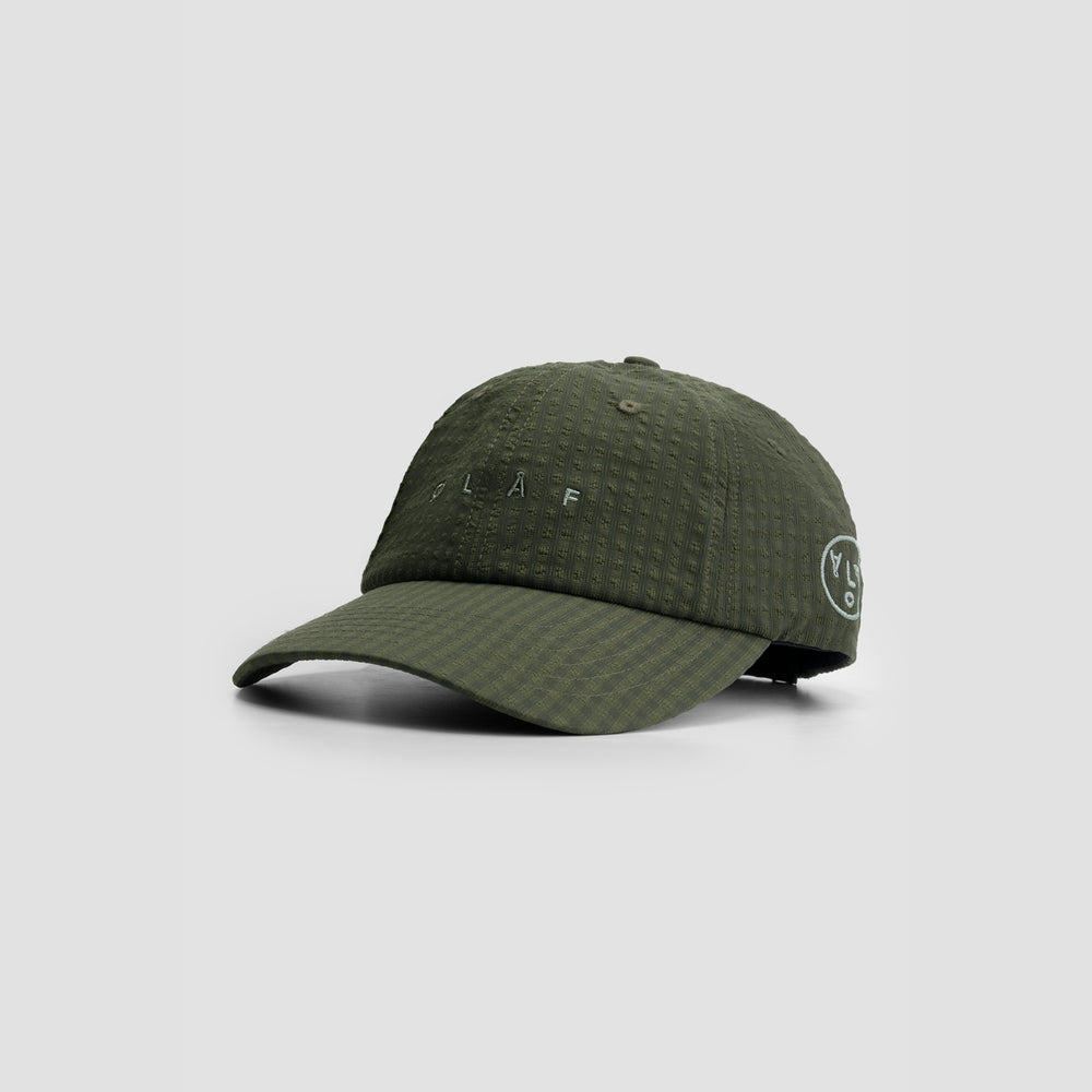 Seersucker Cap - Forest Green
