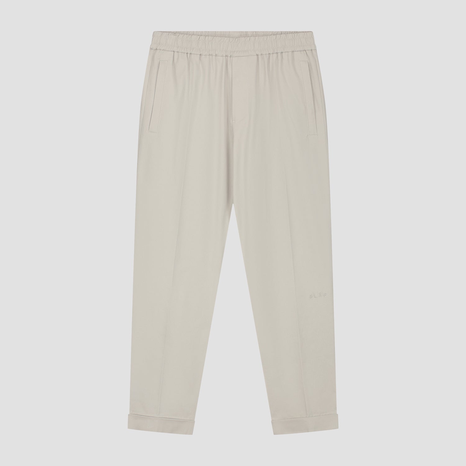 Slim Cotton Trouser - Light Grey