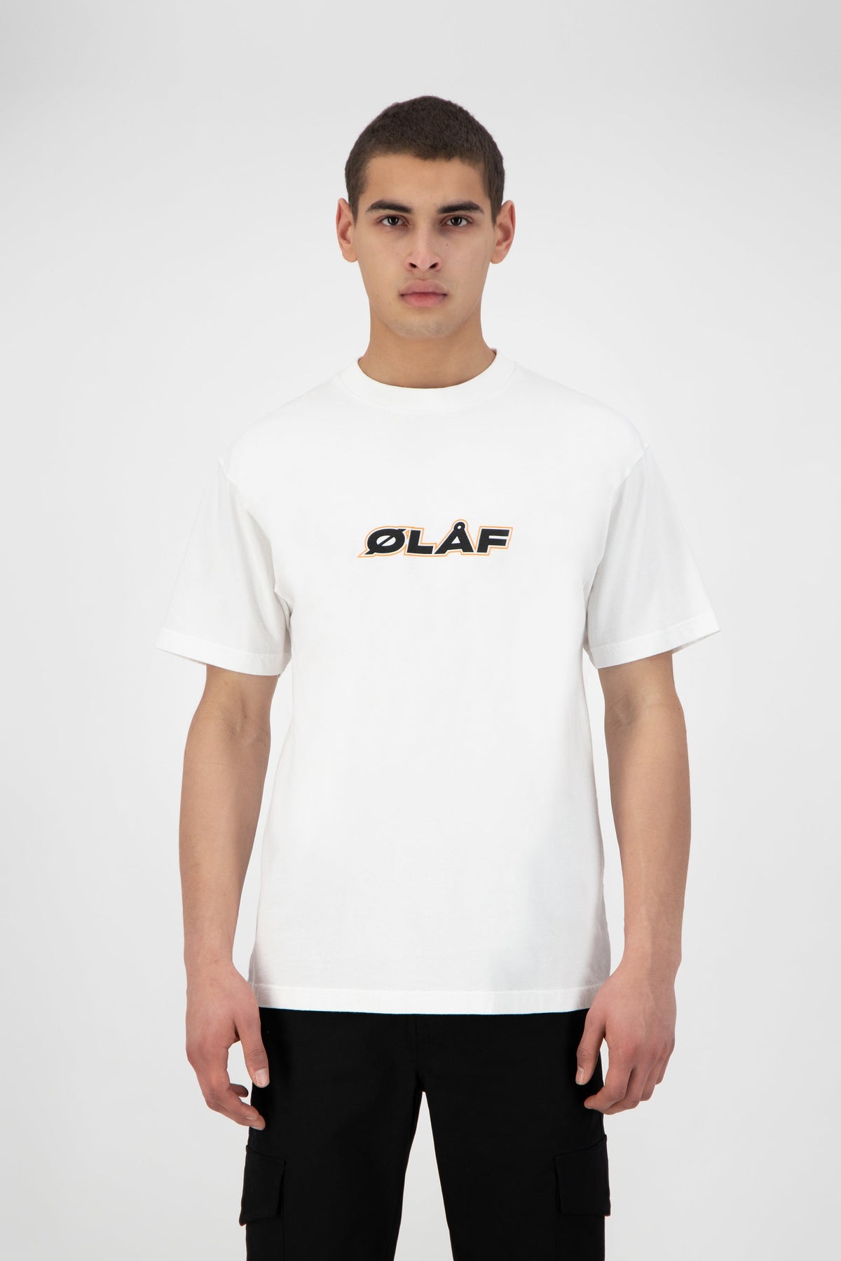 OLAF ITALIC TEE | OPTICAL WHITE