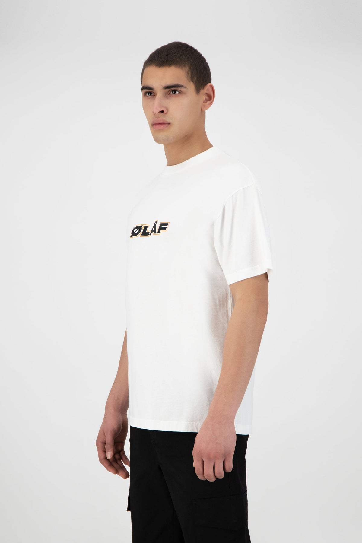 OLAF ITALIC TEE | OPTICAL WHITE