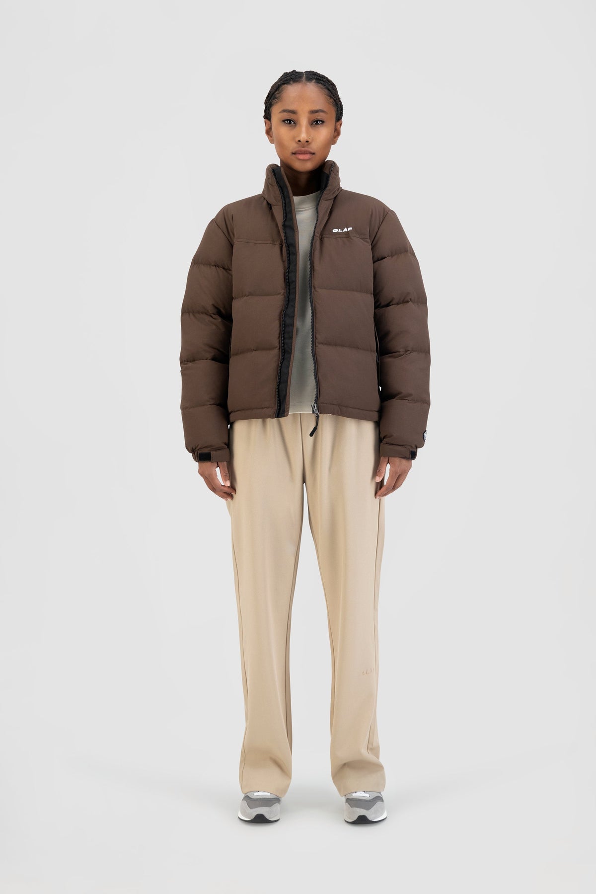 OLAF WMN PUFFER JACKET | CHOCOLATE