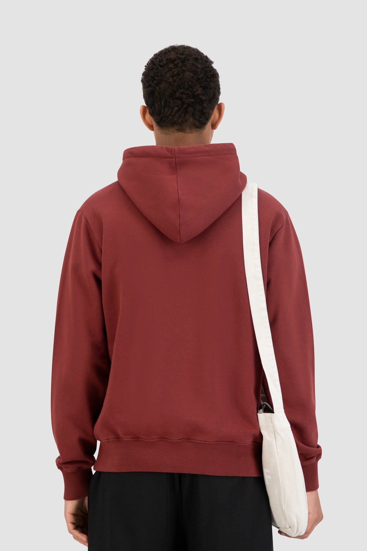 OLAF CHAINSTITCH HOODIE | WHITE / HEATHER GREY