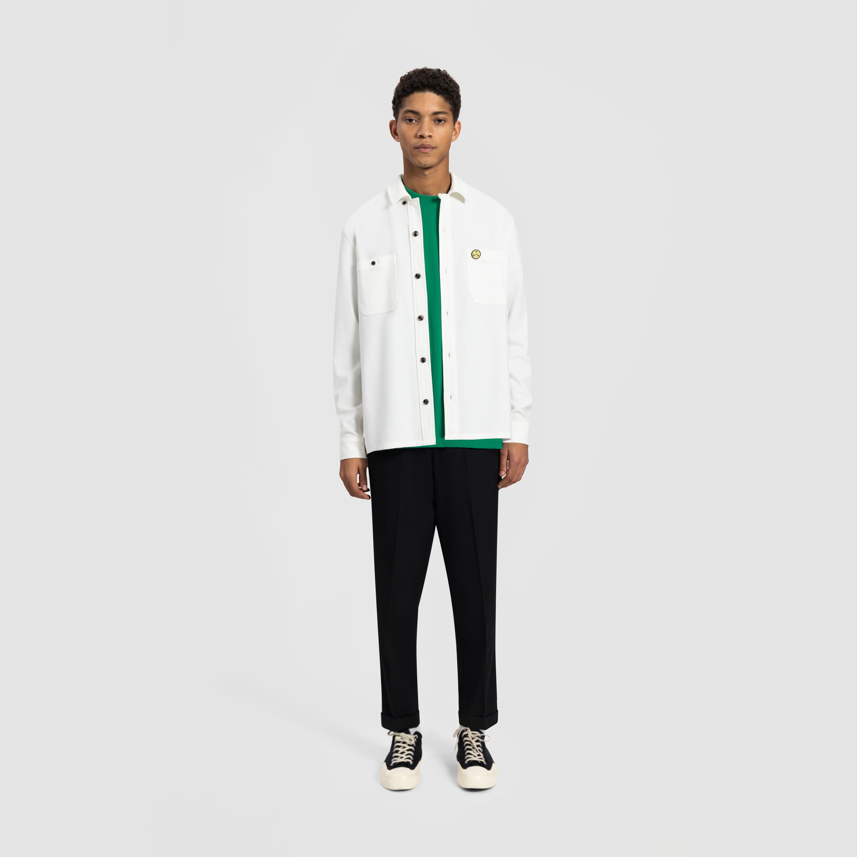 Classic Flannel Shirt - White