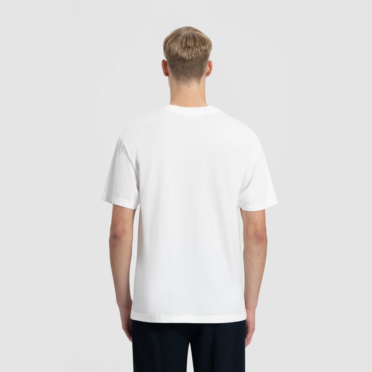 OLAF ITALIC TEE | OPTICAL WHITE