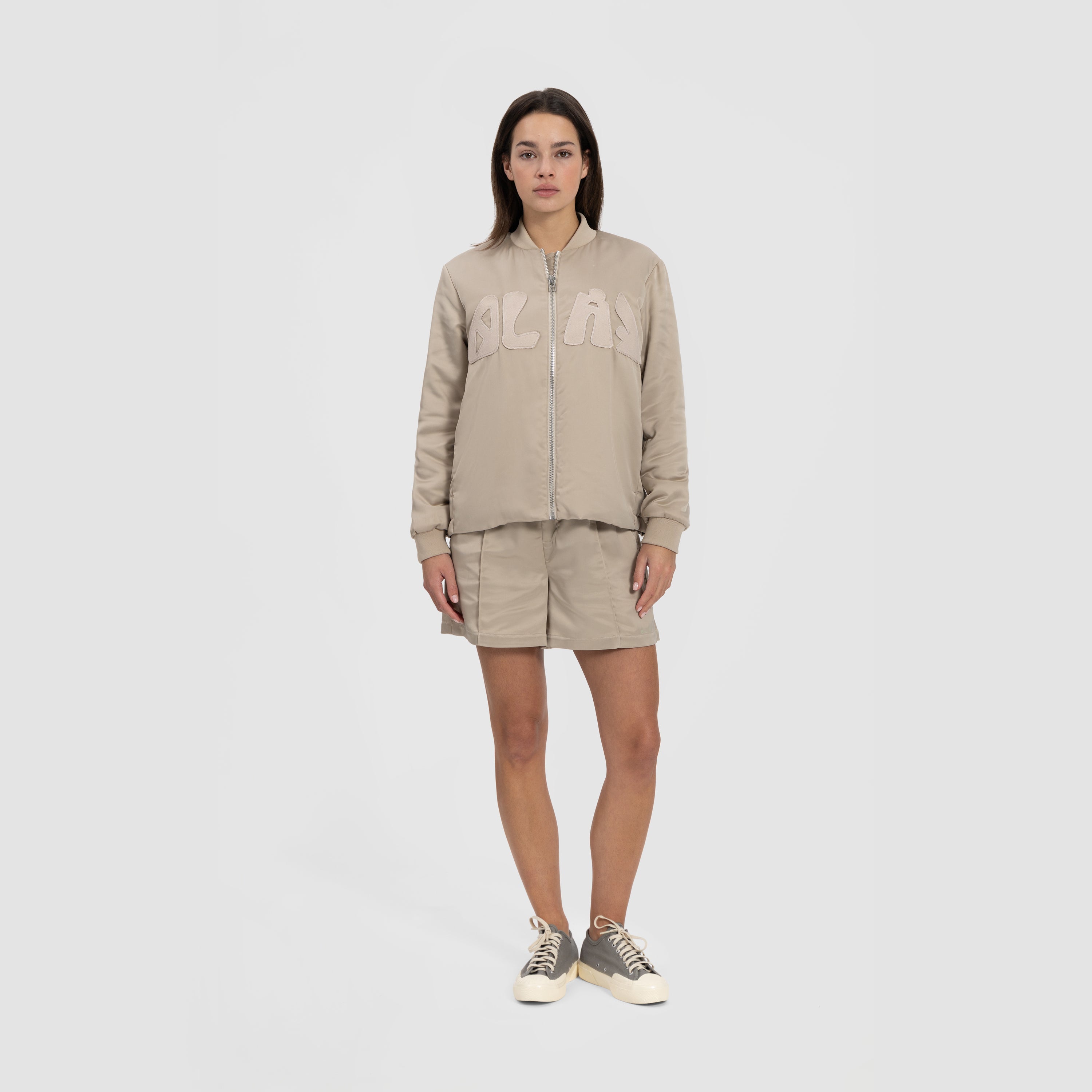 WMN Satin Bomber - Off White