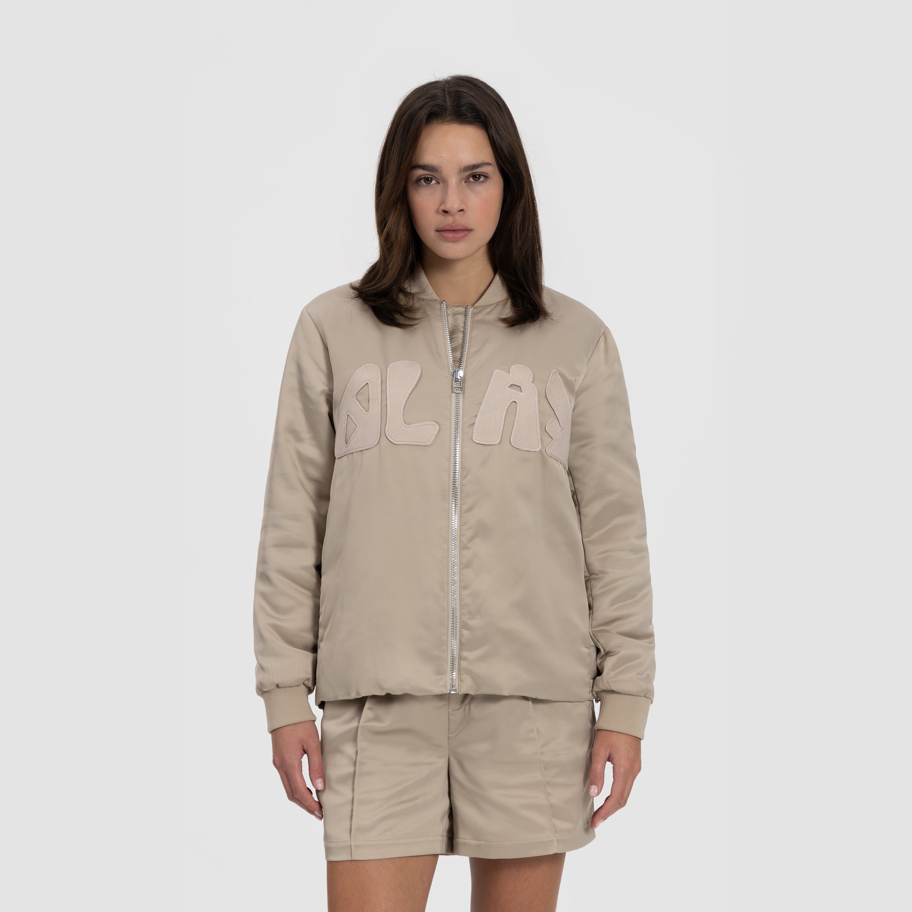 WMN Satin Bomber - Off White