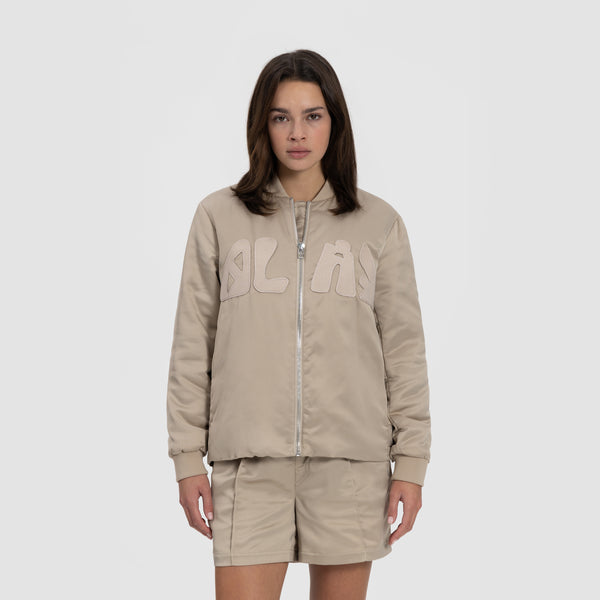 WMN Satin Bomber - Off White