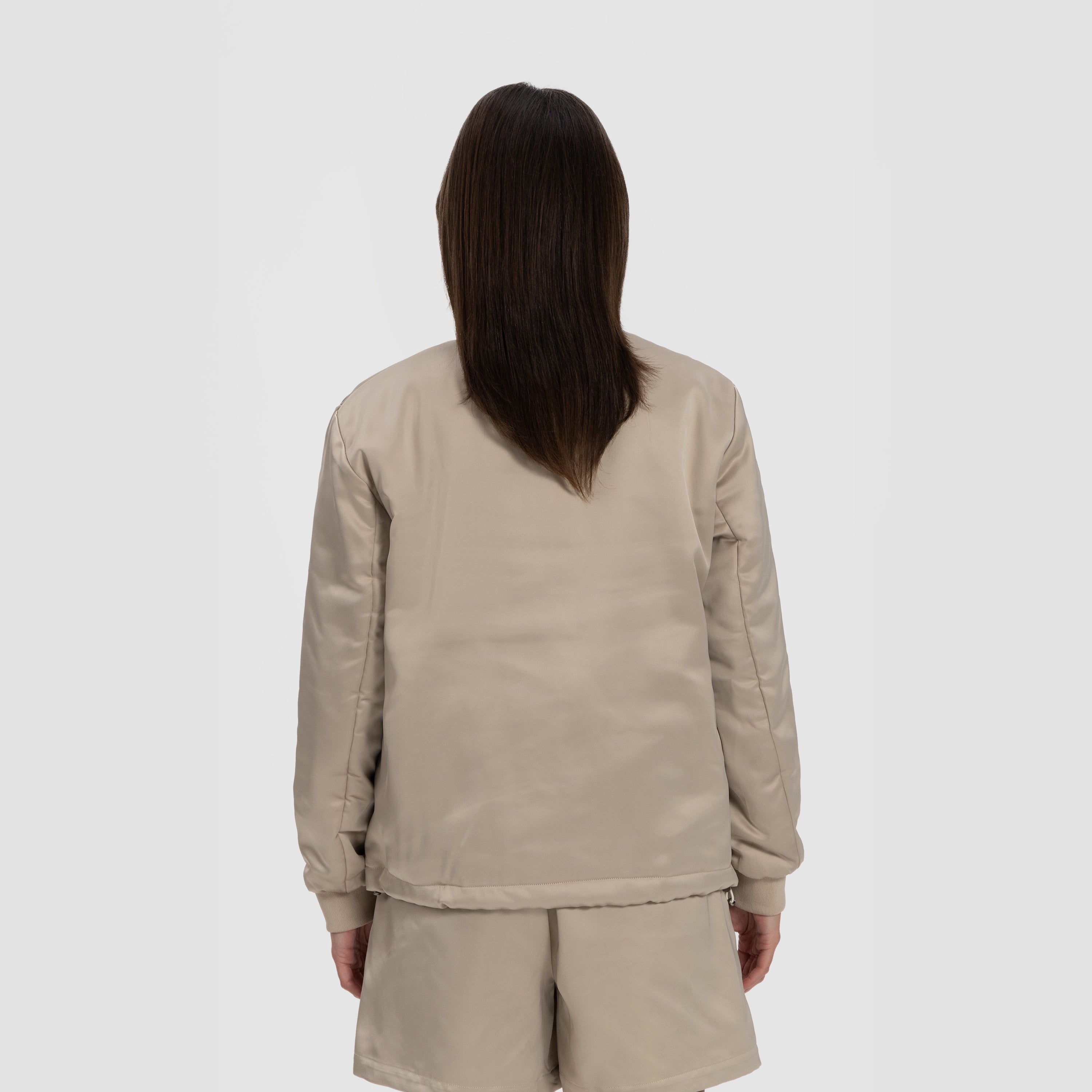 WMN Satin Bomber - Off White
