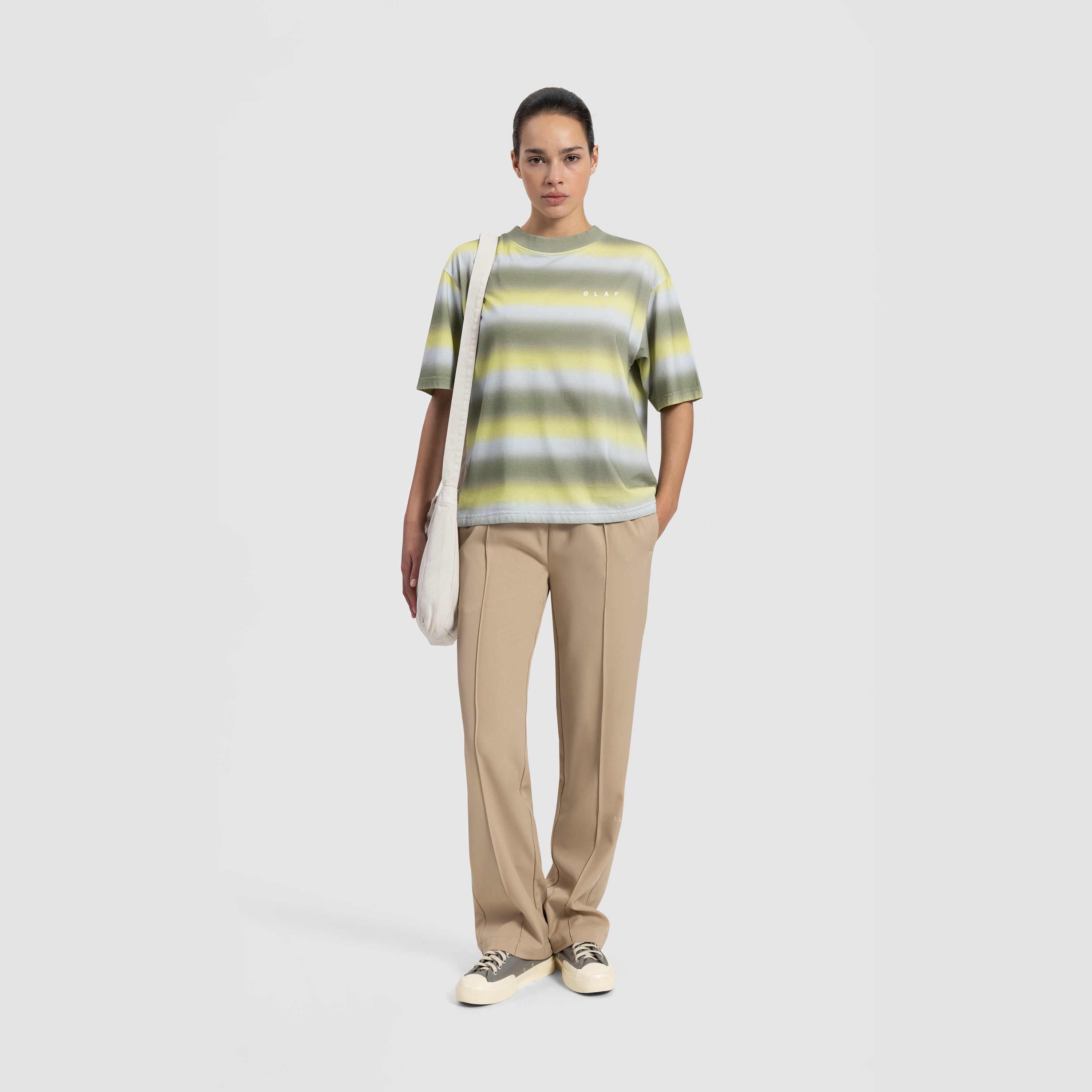 WMN Cropped STP Face Tee - Green / Lime