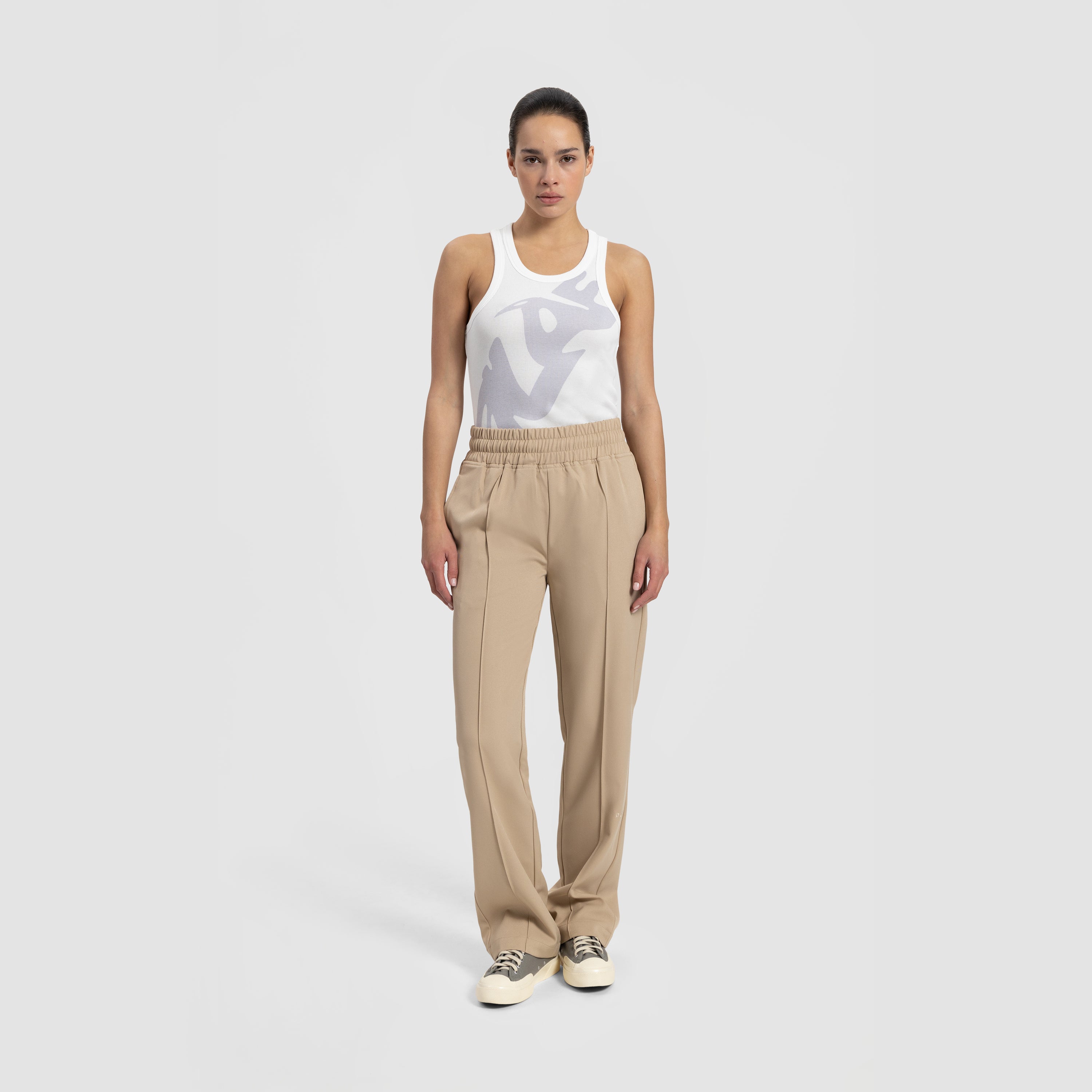 WMN Pintuck Trouser - Khaki