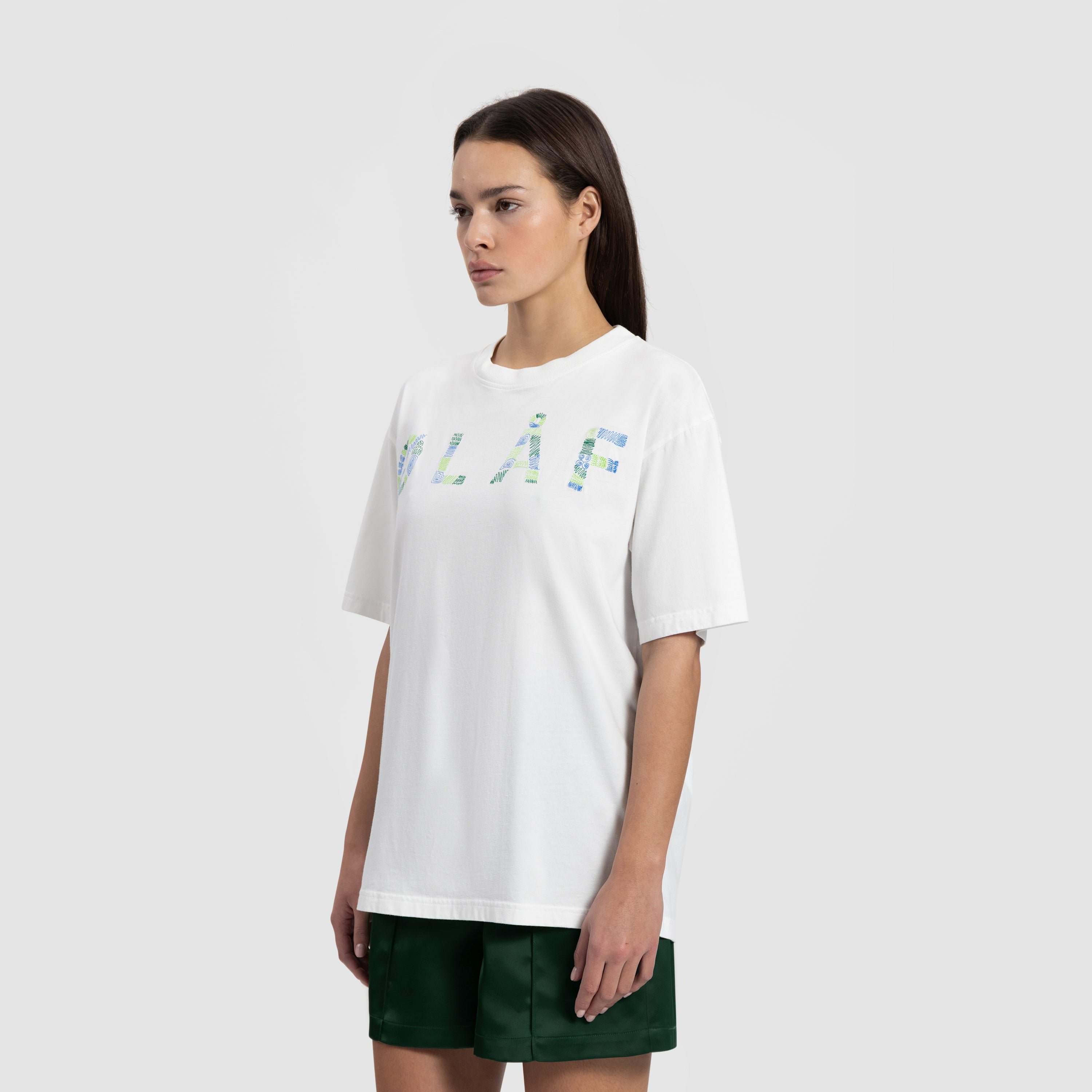 WMN Multi Stitch Tee - Optical White