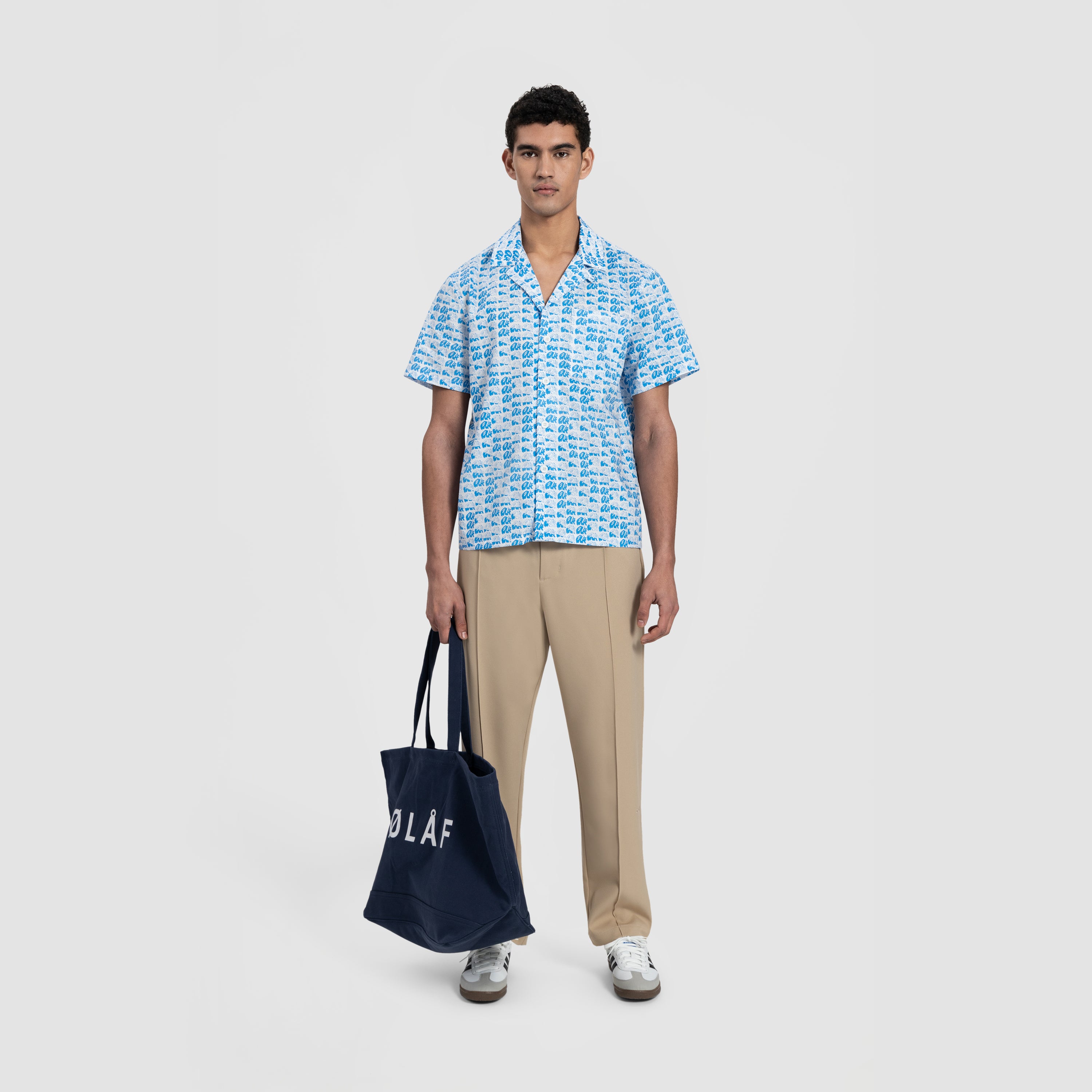 AOP Blur SS Shirt - Azure Blue