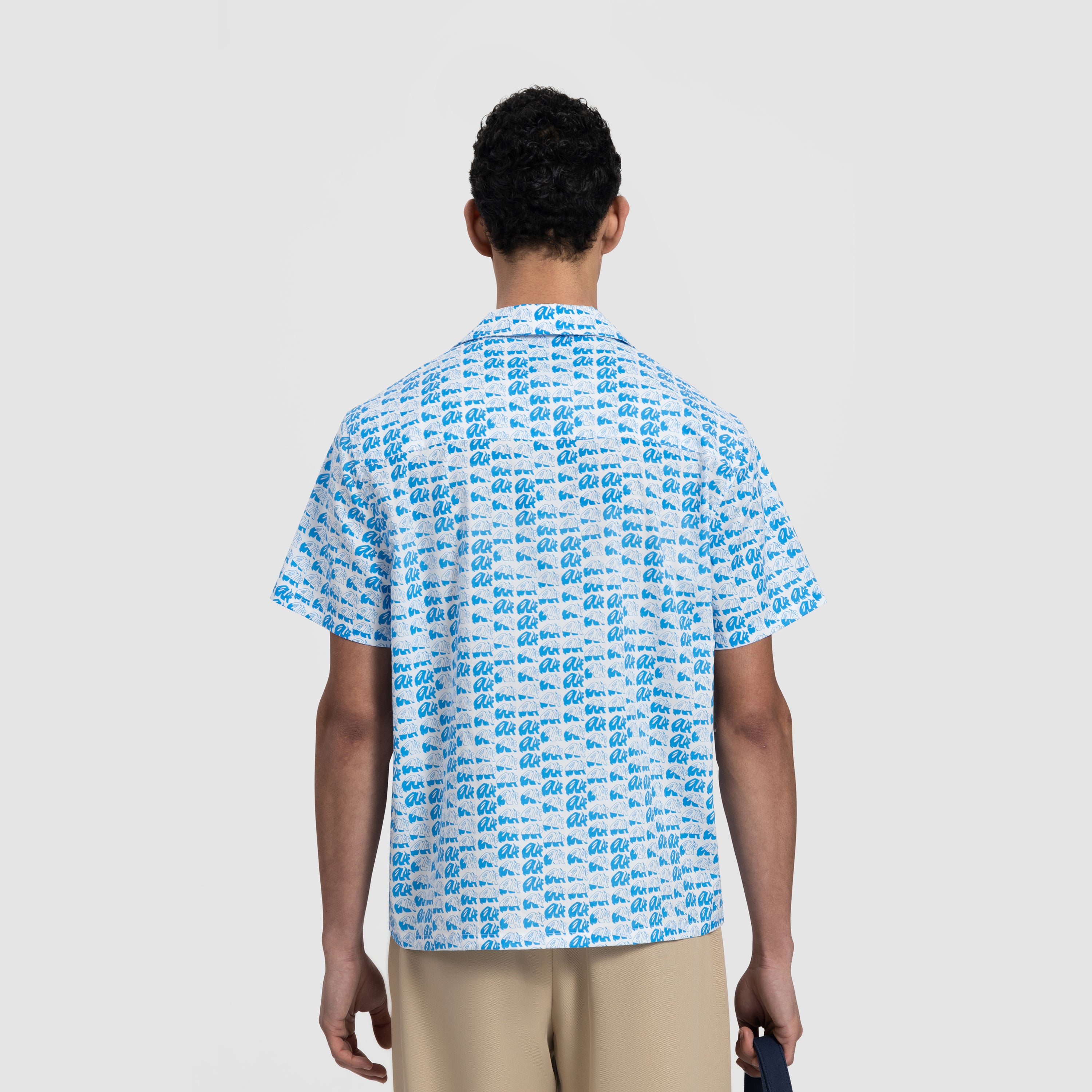 AOP Blur SS Shirt - Azure Blue