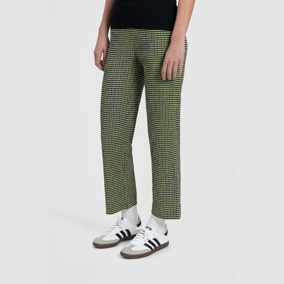 OLAF WMN SEERSUCKER TROUSERS | GREEN