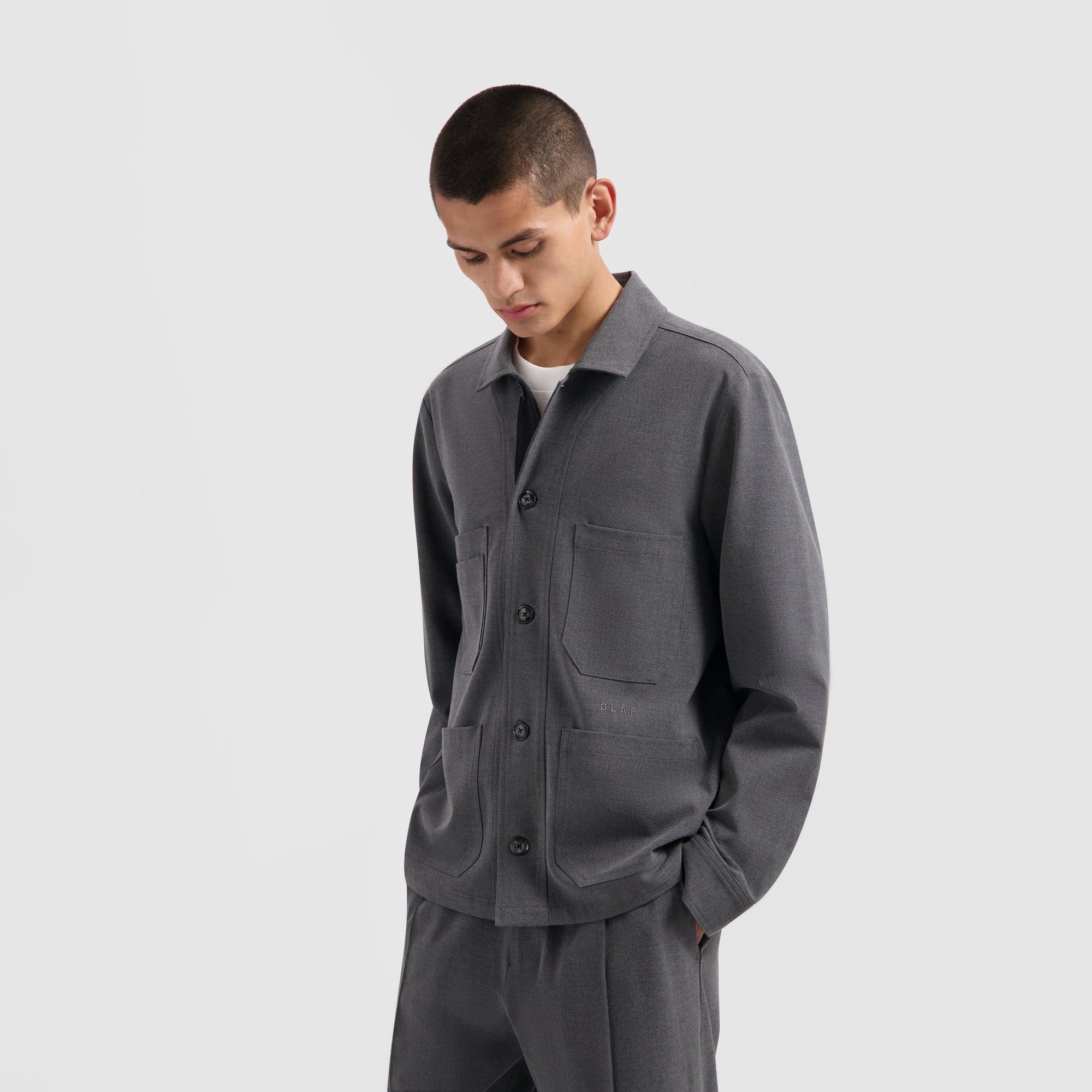 Workwear Blazer - Heather Grey