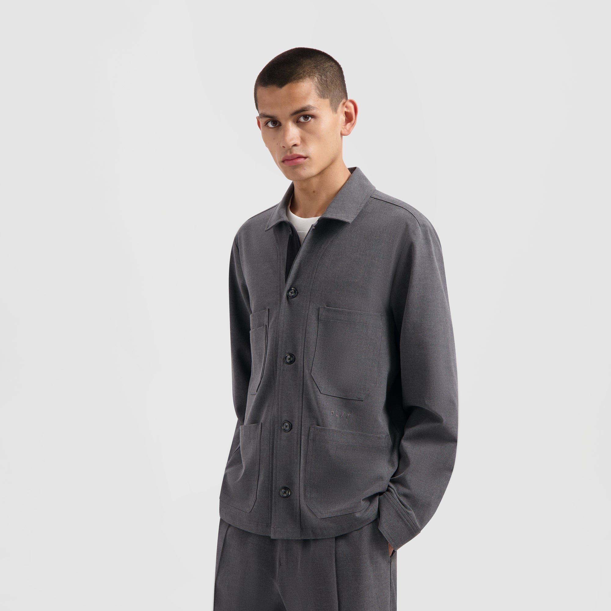 Workwear Blazer - Heather Grey