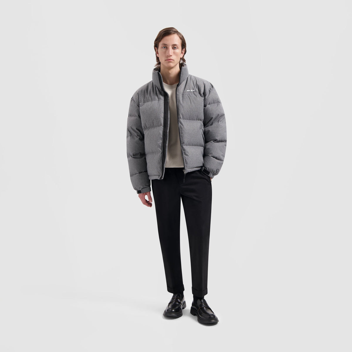 OLAF WOOLY PUFFER JACKET | GREY